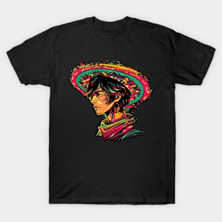 Cinco de mayo mexican man with sumbrero T-Shirt